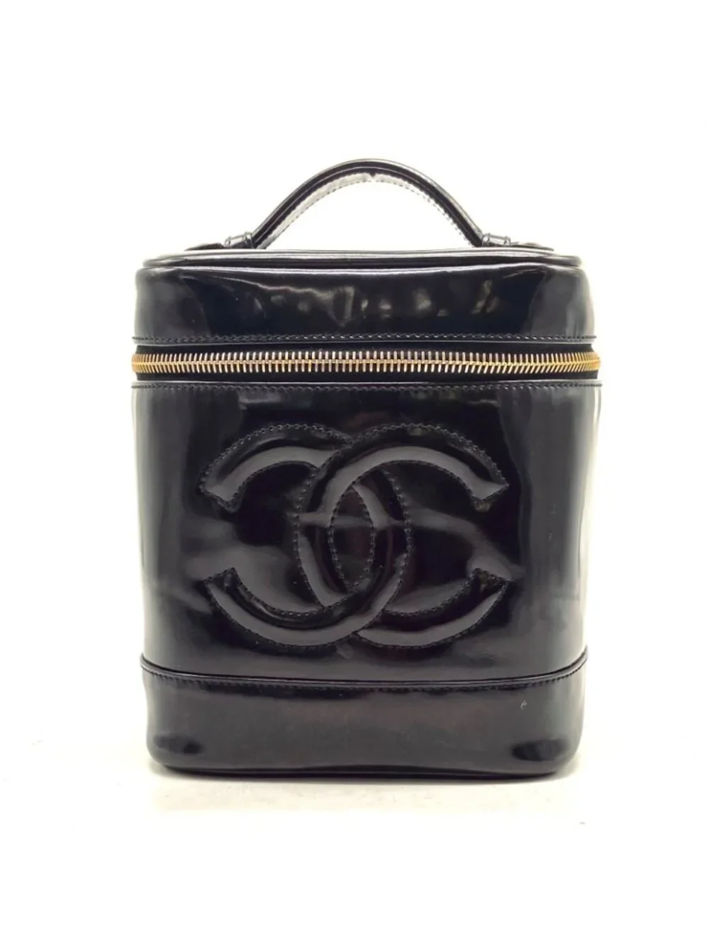 Chanel Vanity Bag CC Logo Black Seal